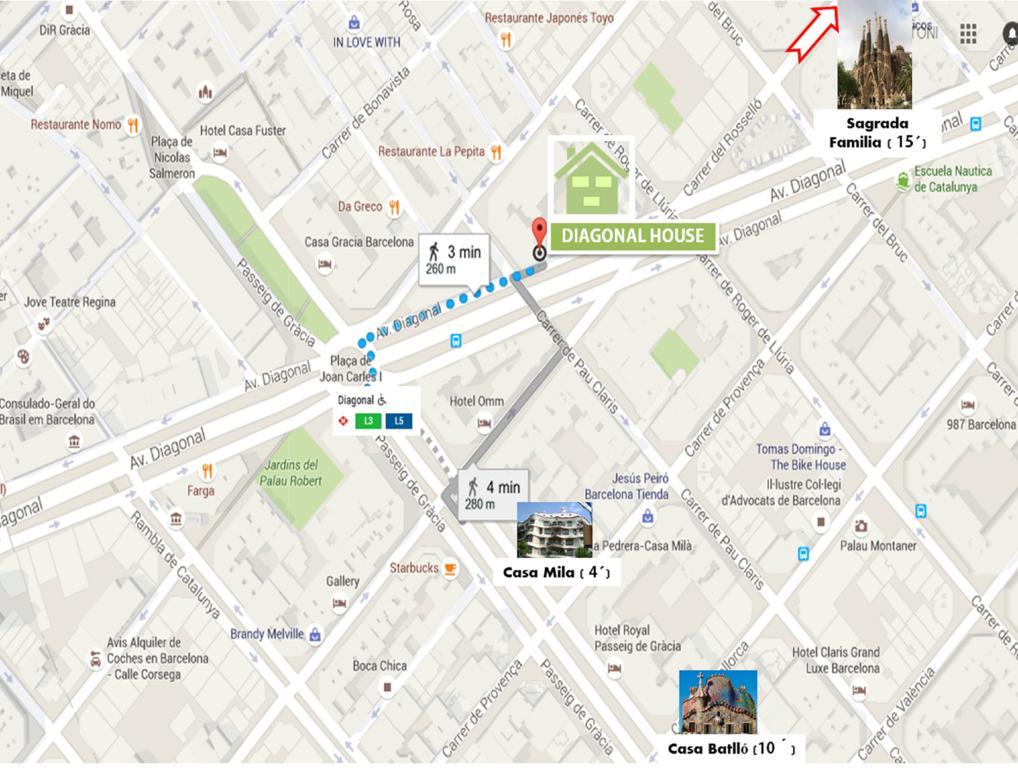 Diagonal House Hostel Barcelona Luaran gambar